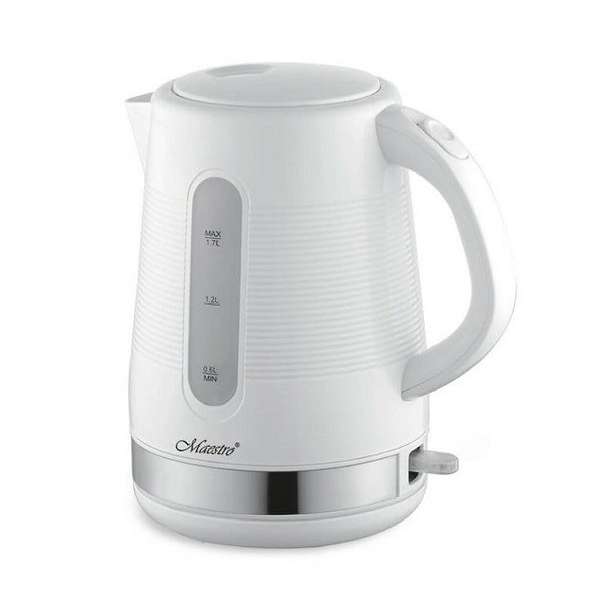 Bouilloire MR-035-WHITE Blanc d'une puissance de 2200 W avec une grande capacité de 1,7 L