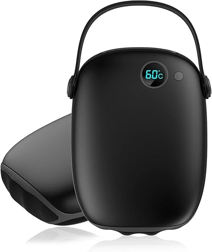 Calentadores de manos recargables, calentador de manos eléctrico de 10000 mAh, calentador de manos reutilizable, calentador de bolsillo USB
