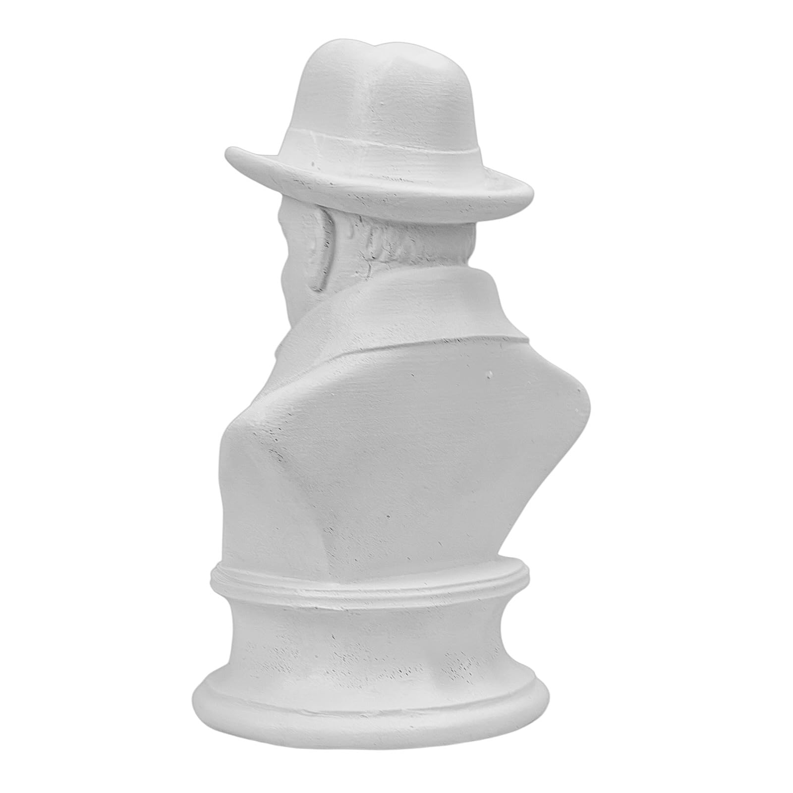 Winston Churchill popiersie statuetka brytyjskiego premiera cygaro rzeźba biały kolor twardy tynk ręcznie wykonany w Grecji historyczna dekoracja 18 cm