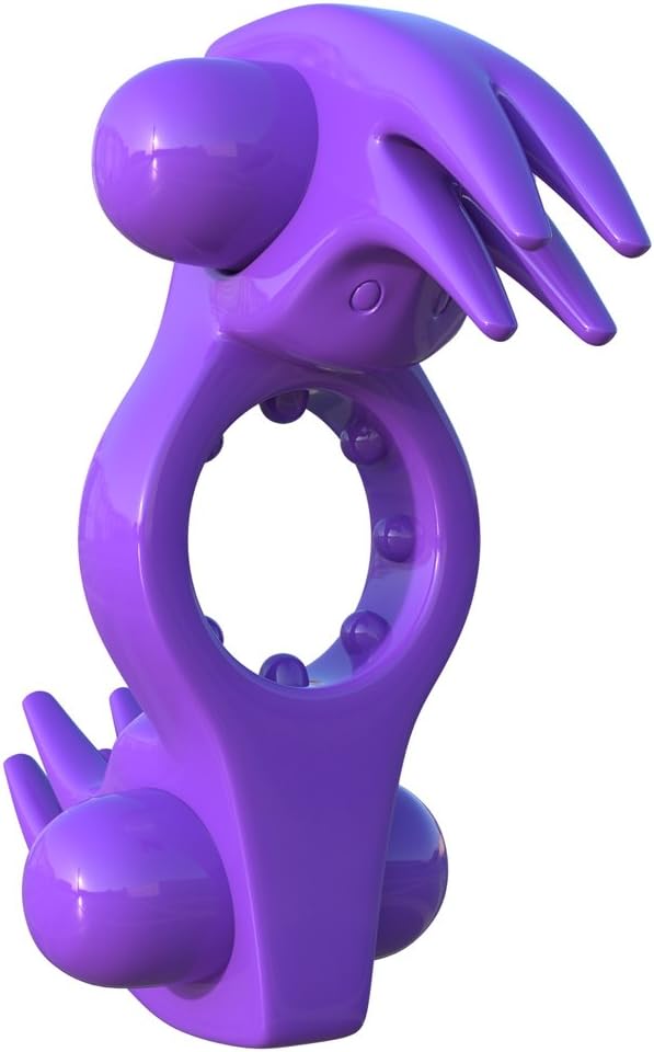Pipedream Fantasy C-Ringz Wonderful Wabbit Dildo, Purple, 1 Pound