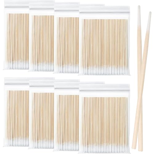 ZOCONE 800 Count Microblading Cotton Swabs, 7 CM Cotton Swabs Pointed Tip, Diaposable Cotton Tipped Applicator, Single Headed Pointed Cotton Buds, Cotton Swabs for Makeup Eyebrow Tattoo Colour Nail