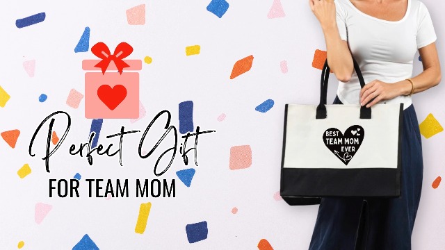 Bolso Tote de Lona Team Mom con Cierre Superior y Correa miniatura 7