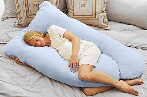 Cozy Comfort Pregnancy Pillow - Sky Blue