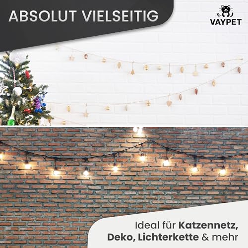 VAYPET® 50 Klebehaken transparent & Silikonkleber [30ml] zur Befestigung vom Katzennetz für Balkon ohne Bohren I Katzennetz ohne Bohren schnell befestigt Dank Stabiler Klebehaken Outdoor wetterfest