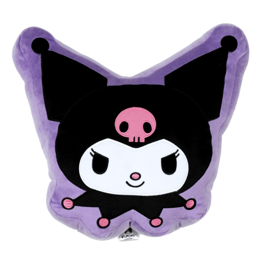 Franco Hello Kitty & Friends Bedding Super Soft Plush Decorative Pillow, Kuromi