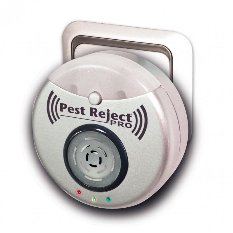 Pest Reject Pro Repulse Power - VENTEO - Répulsif nuisibles - Ultrasons et électromagnétisme - Couleur Gris - Couverture de Votre Maison de 200m² -...