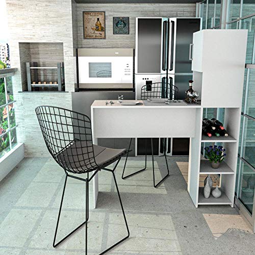 Appunto Móveis BR BANCADA GOURMET PARA COZINHA BRANCO