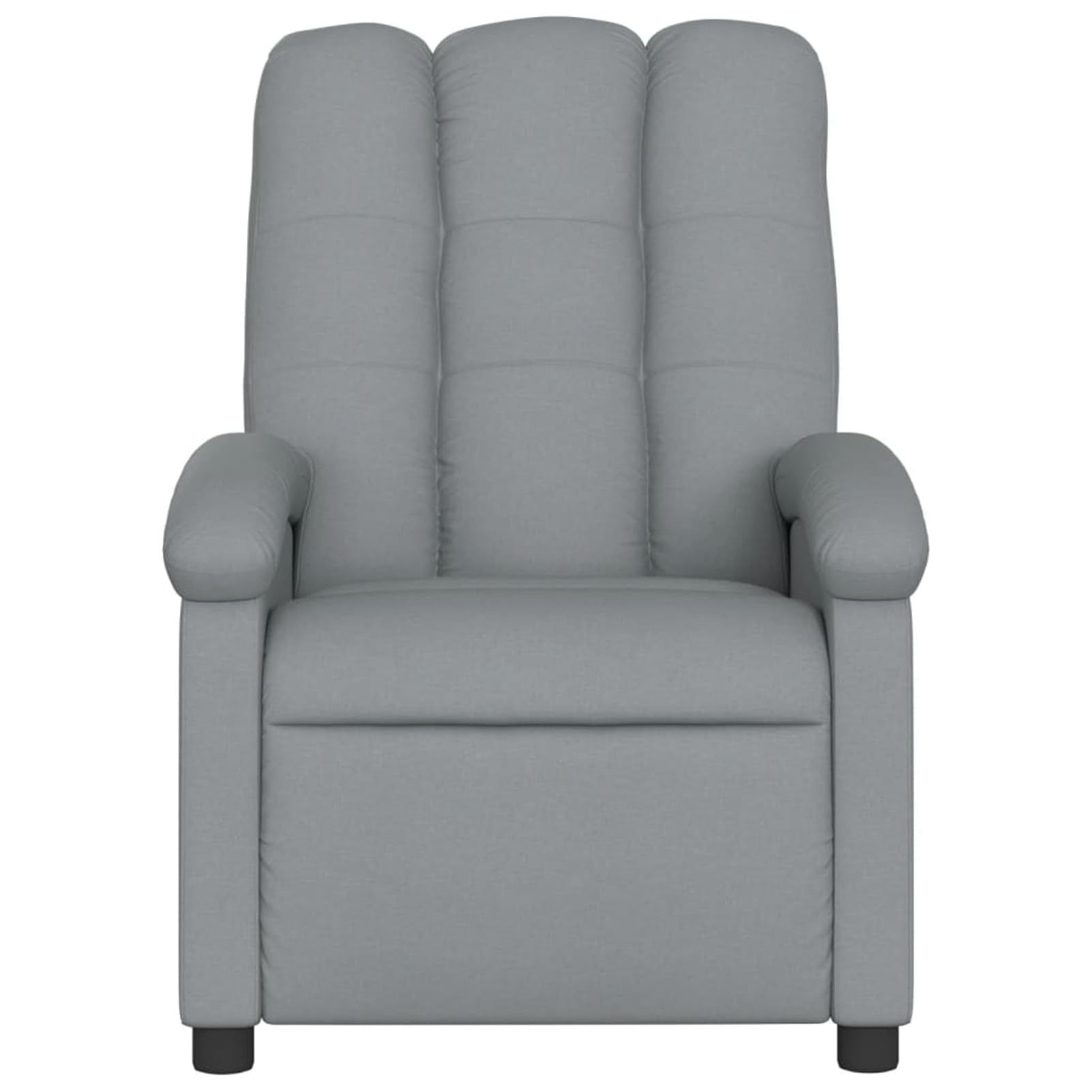 ARKEM Poltrona Relax Elettrica, Reclinabile a Letto E Seduta Ergonomica In Tessuto Per Arredo Salotto, Soggiorno e Ufficio,Poltrona Massaggiante Reclinabile Grigio Chiaro in Tessuto