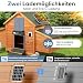 CHAMUTY Große Automatische Hühnerklappe Solar, Elektrische Hühnerklappe Automatisch mit Timer, 7W Solarpanel, LCD Display, Fernbedienung, Automatische Hühnerstalltür Hühnertür, Einklemmschutz