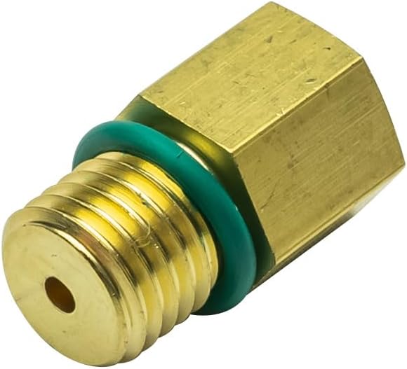 GlowShift Fuel Pressure Sensor Thread Adapter Compatible with 6.0L Ford F-250 F-350 Super Duty Power Stroke Diesel 2003-2007 - Installs to The Fuel Filter Housing - Includes O-Ring