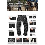 CQR Men's Flex Ripstop Tactical Pants, Water Resistant Stretch Cargo Pants, Lightweight EDC Hiking Work Pants - Image 5