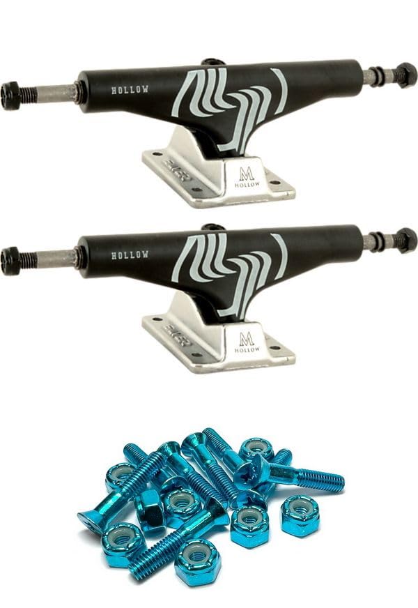 Silver Skate Trucks M-Class Hollow Black/Polished Skateboard Trucks - 5.25