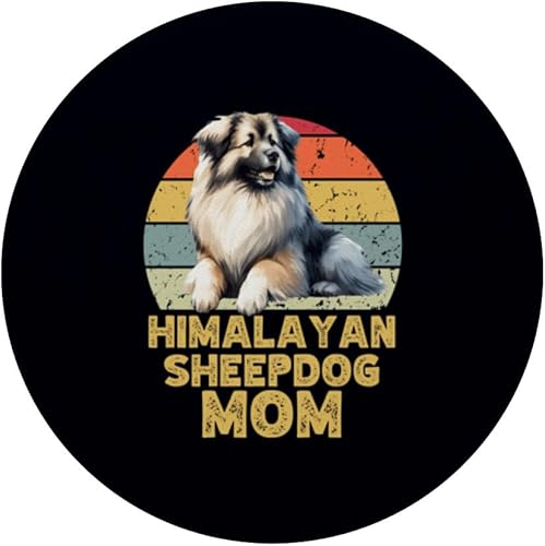 Miniatura 3 de Himalayan Sheepdog Dog Mom Retro Funny Dog Lover & Owner PopSockets Standard PopGrip