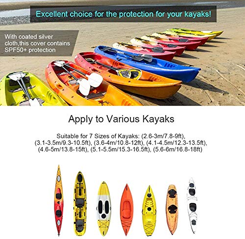 Housse de bateau kayak canoë imperméable de stockage extérieur 4.5m