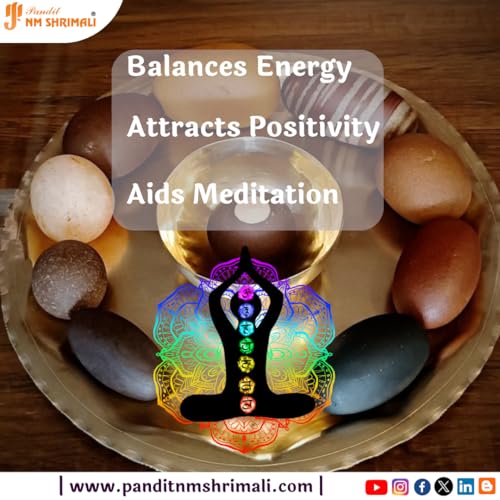 Image of PANDIT NM SHRIMALI Energized Narmadeshwar Shivling - 2 Inch | Original Narmada River Lingam | Sacred Stone for Vastu, Puja, Meditation | Shiva Lingam for Home & Office