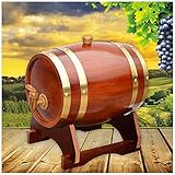 Económico y práctico: este barril de roble se puede utilizar para almacenar vino fino, brandy, whisky, tequila, cerveza, ron, salsa picante, etc. Los mini barriles de madera son perfectos para los amantes del whisky y un regalo ideal para cualquier conocedor de licores finos.