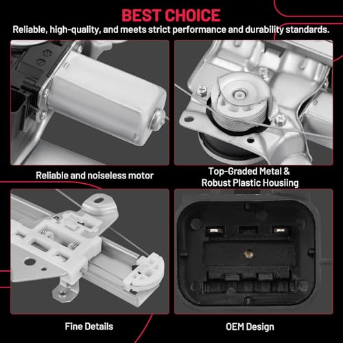 Image of BDFHYK 748-016 Power Window Regulator with Motor Front Right Compatible with Nissan Rogue 2014-2020