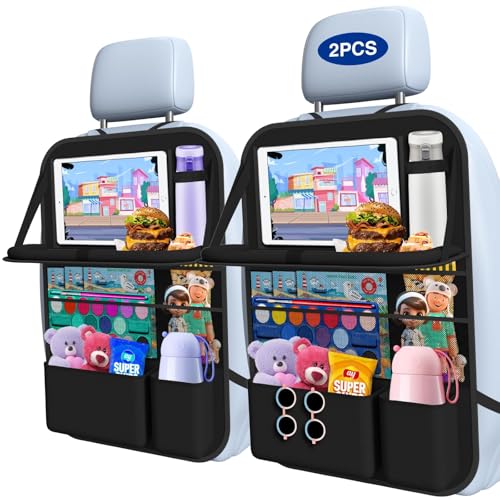 Oneyus Car Backseat Organizer with Table...