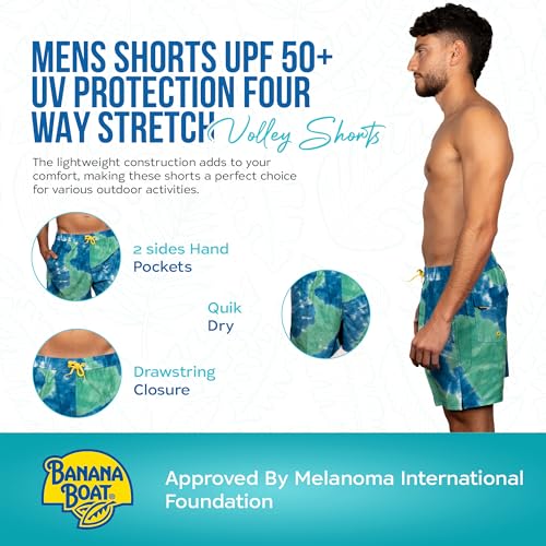 Banana Boat Mens Shorts UPF 50+ UV Protection Four Way Stretch Volley Shorts |Swim Trunks | Quick Dry Shorts | Gym Shorts Men3