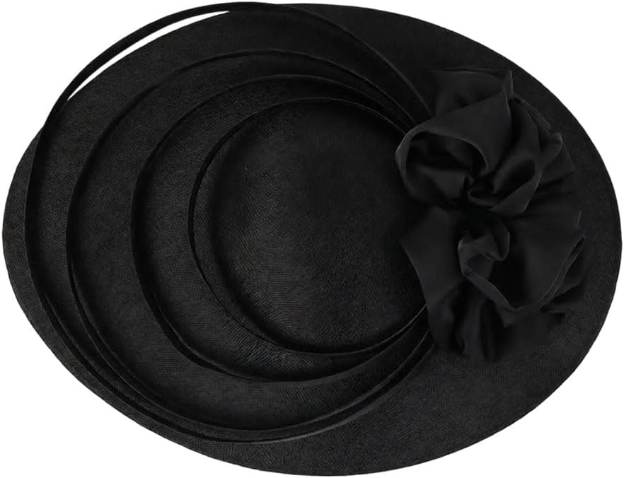 Women's Large Flower Hat Luxury Style for Church Wedding Cocktail Tea Party Balaclava