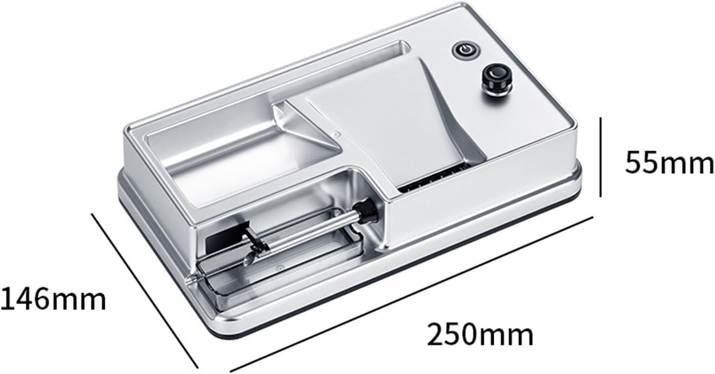 Macchina elettrica dell'iniettore del tabacco per la fabbricazione di sigarette, rullo automatico ricaricabile per tubi da 6,5 mm-8 mm, facile fai da te a casa