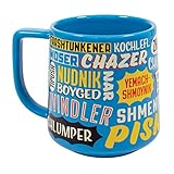 Yiddish Insults Mug - Nudnik to Tipish and More - Comes in a Fun Gift Box