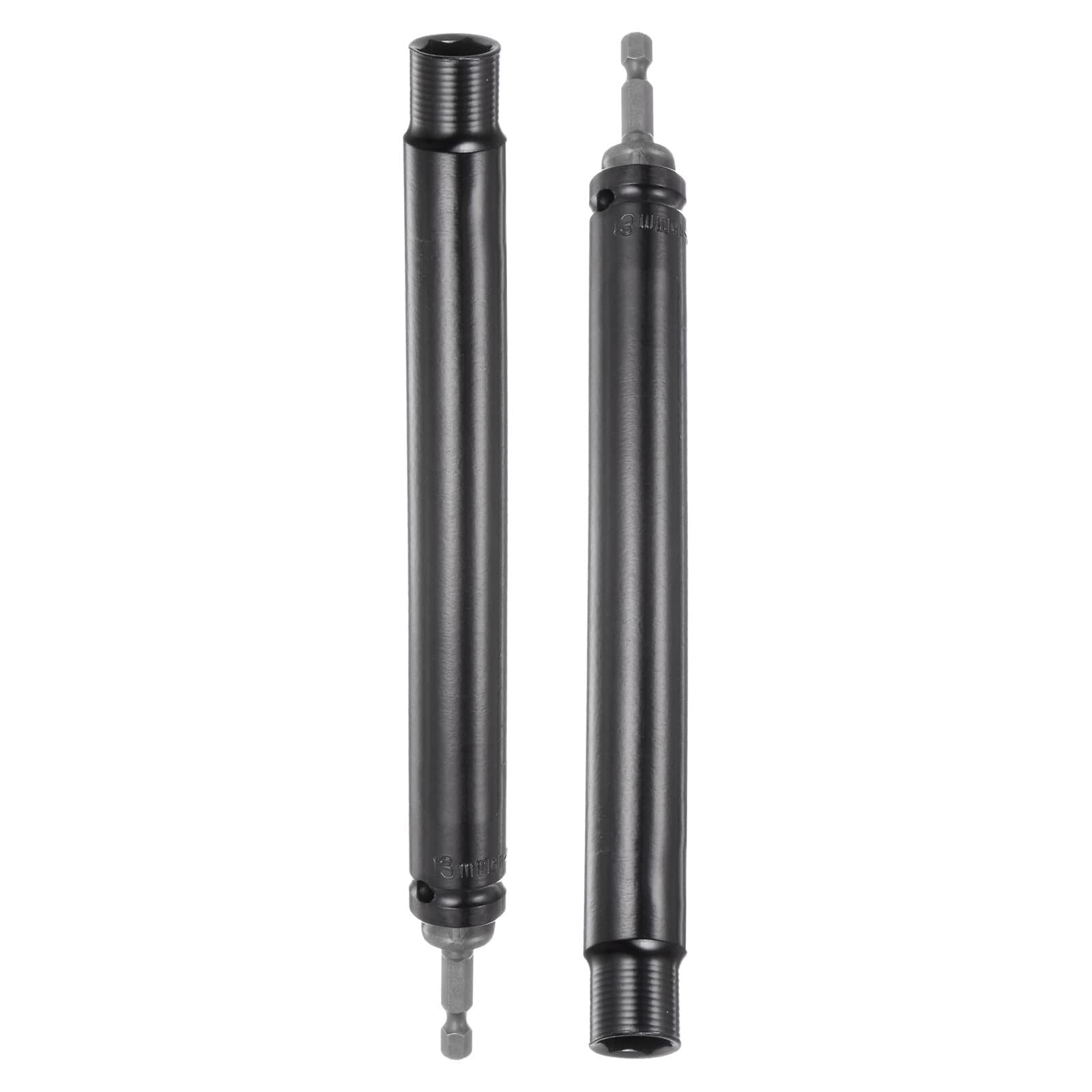 TA-VIGOR Extra Long Hollow Socket, 13mm x 200mm Deep Well Nut Driver with 1/4" Quick-Change Hex Shank, High Carbon Steel Impact Socket for Power Drill, HVAC & Overhead Work