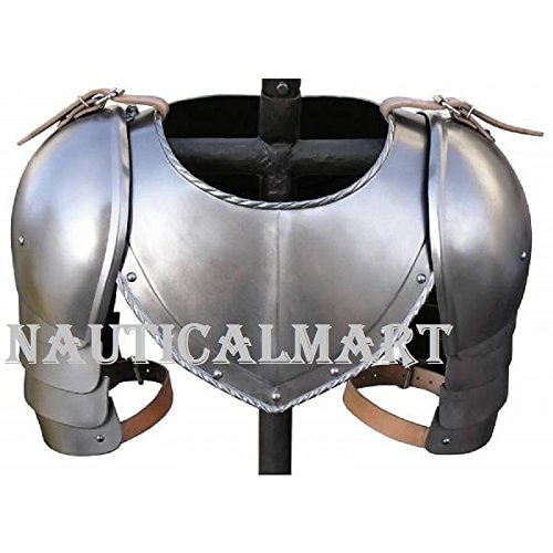 NauticalMart Plate Armour Bevor with pauldrons