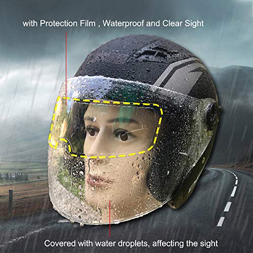 KKmoon capacete de motocicleta impermeável para lentes de proteção, película de proteção universal c