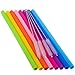Mcool Silicone Straws 8Pcs Straight Smoothies straws for 30&20 oz Tumblers-Reusable Straws Extra Long for Yeti/Rtic/Ozark +4 Brushes+ 1 Red Storage Pouch