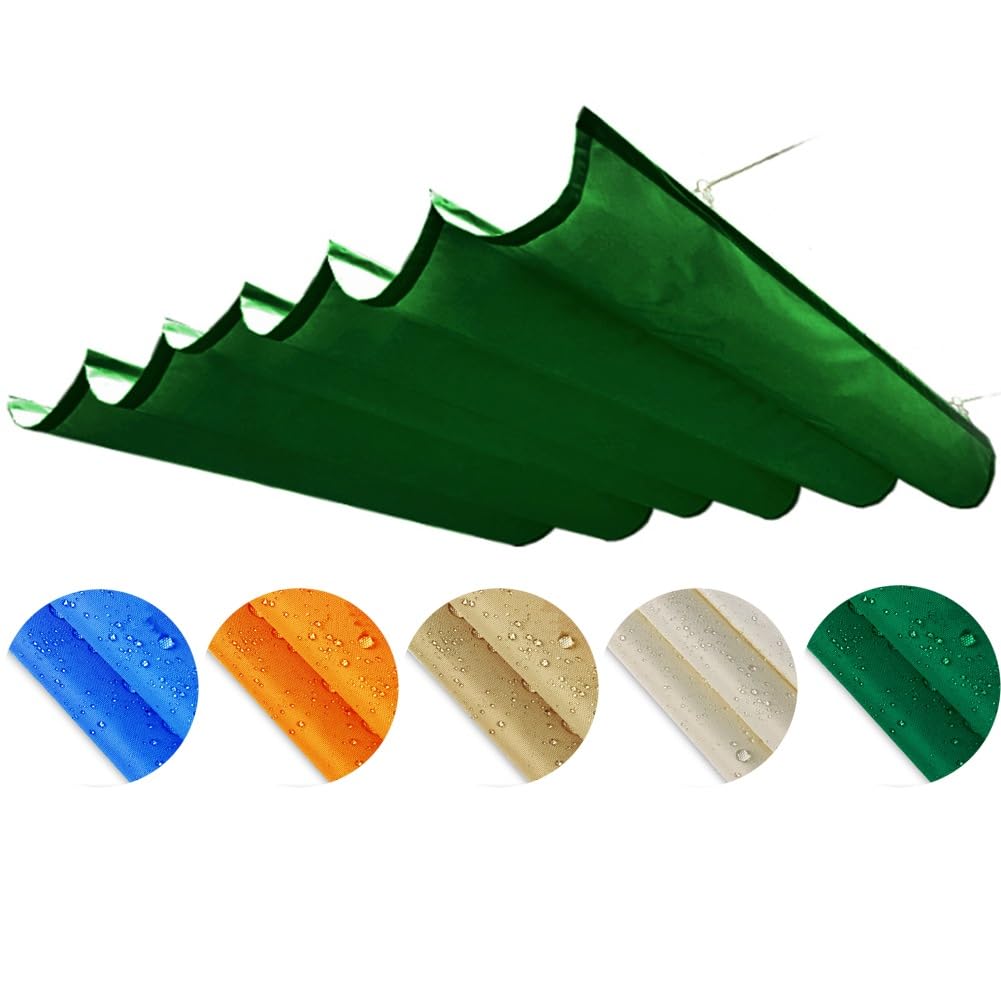 Voile d'ombrage imperméable rétractable contre les UV pour abriter efficacement le porche