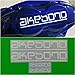 R&G AKEBONO Brake Caliper HIGH TEMP Decal Sticker Set of 4 (White)