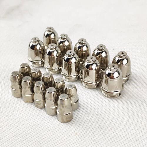 P-80 Plasma Cutting Consumable Cutter Torch, Suitable for CUT 80 AMP Plasma Cutting Torch, Pack of 10 (Electrode) + 10 (Nozzle)
