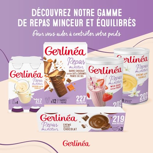 Gerlinéa Boisson Milkshake goût Vanille Substituts de repas riche en protéines Poudre à reconstituer contient 15 repas 220385 – Image 7