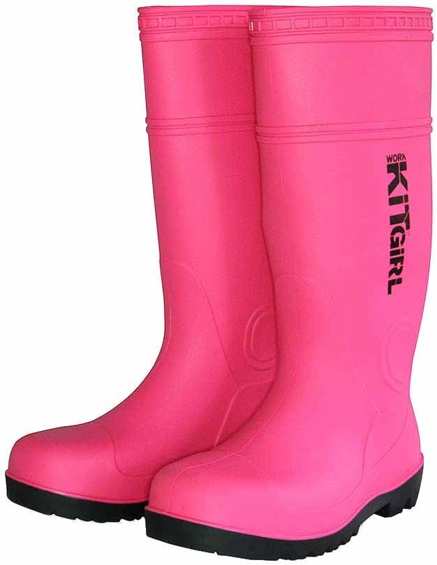 Workkitgirl Pink Safety Wellingtons