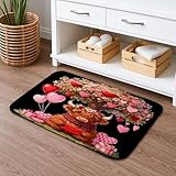 Stable à chaque pas : conçu pour rester en place, ce tapis de toilette offre une adhérence fiable sur les sols lisses et humides