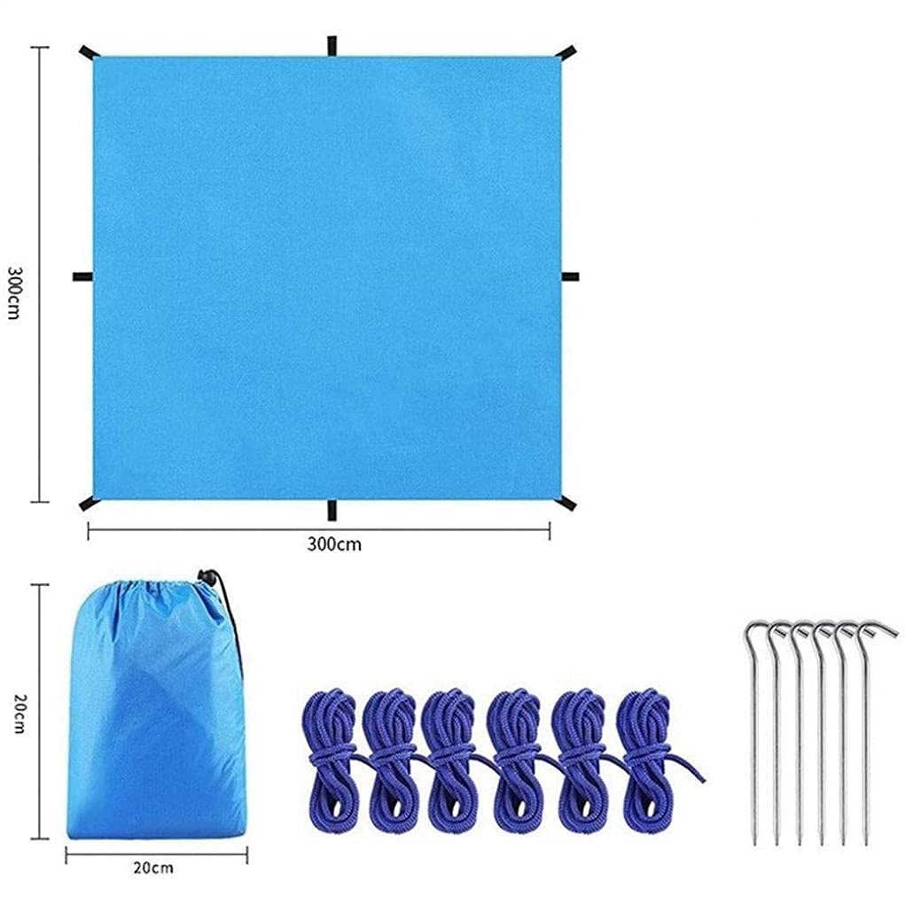 Bâche De Camping Portable Imperméable, Abri Solaire Hamac Coupe-Vent Tente De Mouche De Pluie Bâche Bâche Abri Pare-Soleil Auvent pour La Pêche en Plein Air Randonnée, A