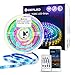 GIDEALED WiFi RGBIC DreamColor LED Streifen 5m Kit, Smart APP oder Bluetooth/Sprachgesteuerte Adressierbarer Alexa LED Strips Farbwechsel,Sync Musik,Arbeiten Sie mit Alexa/Google Assistant