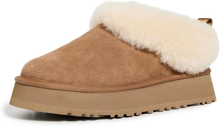 Amazon.com | UGG Women's Tazzelle Slipper, Chestnut, 8 | Slippers