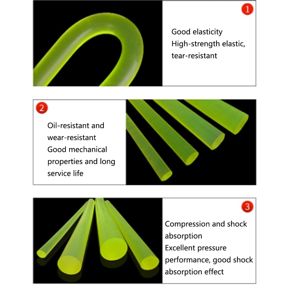 Tiges élastiques En Nylon PU De 500 Mm De Long - Diamètre