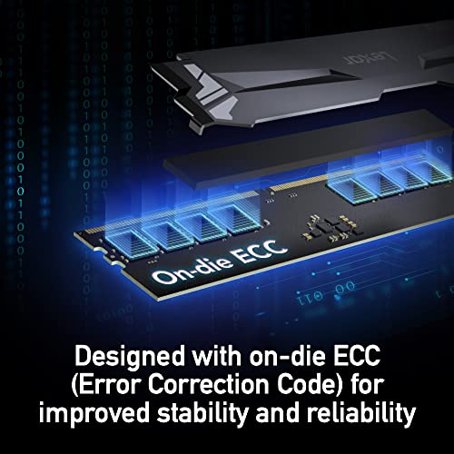 Image of Lexar 32GB (2x16GB) ARES RGB DDR5 RAM 6000MT /s CL30 1.35V Desktop Memory - AMD Expo and Intel XMP 3.0, Gray (LD5BU016G-R6000GDGA)
