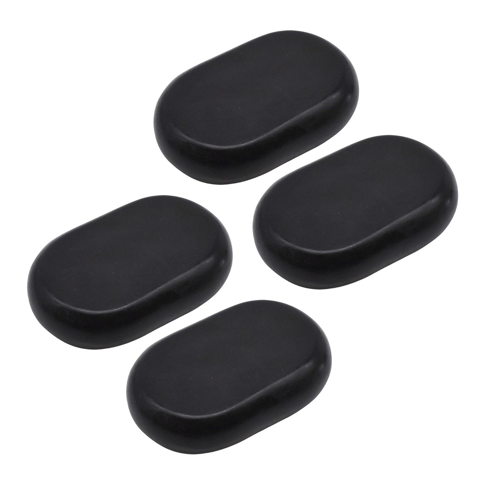 harayaa Juego de calientes para masaje, calentador de versátil, ovalado, profesional para espalda, fácil de usar, relajación, piedras calientes, 11cmx7cm
