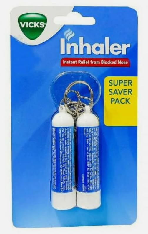 Vicks Inhaler With Keychain 0.5 ml (Pack Of 2)