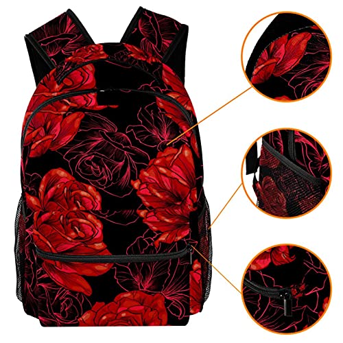 Sac à dos pour ordinateur portable résistant en tissu sergé avec imprimé mandala - 3
