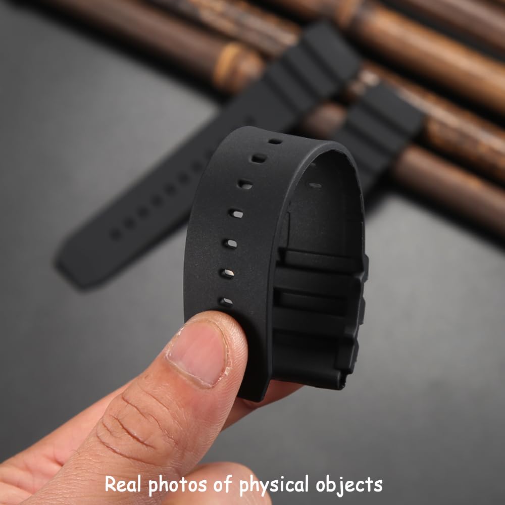 Correa de silicona compatible con Casio MDV106 AMW320 sereis Unisex Diver Watch Band MDV-106 Correa de repuesto de goma