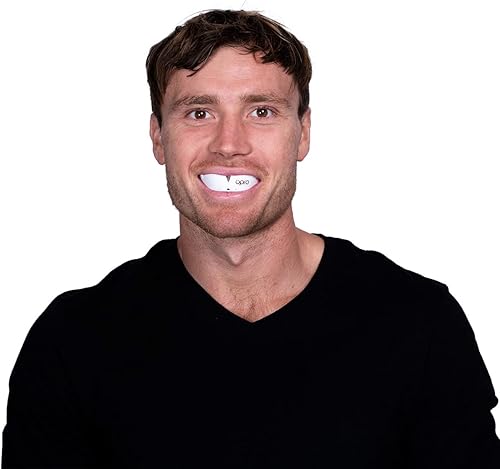 Miniatura 8 de OPRO Bronze Level - Protector bucal deportivo, ajuste personalizado, transpirable, diseño delgado, protector bucal para fútbol americano, lucha