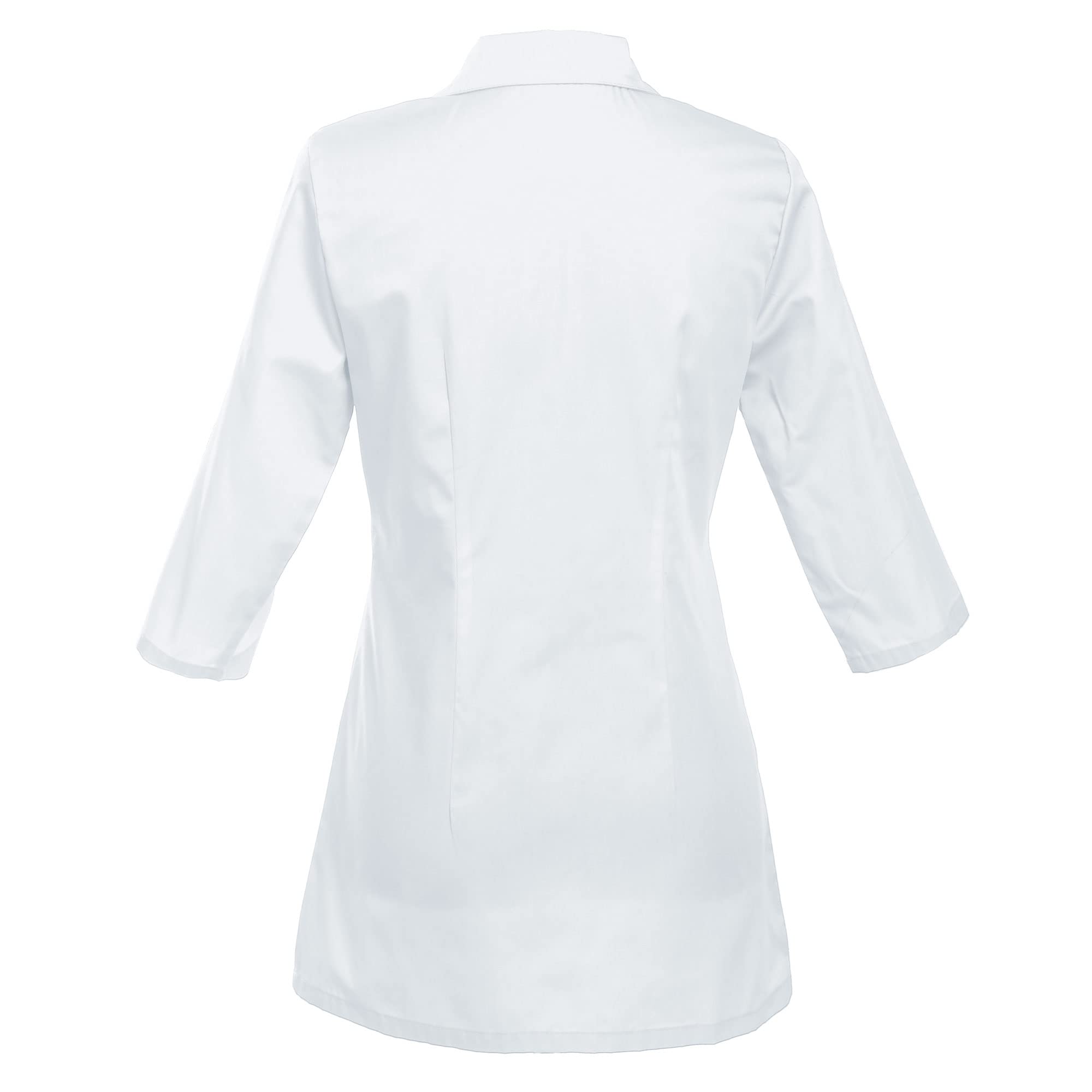 Women's Custom Personalized Consultation 3/4 Sleeve Lab Coat, 29 Inch Length