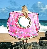 Toalla de playa redonda grande, diseño de donut