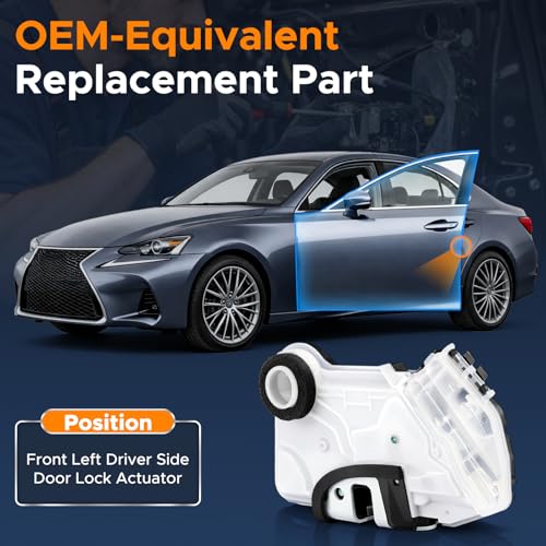 Image of Door Lock Actuator for Toyota Camry 2018-22, Corolla 2014-22, RAV4 19-2021 | Front Driver Left Side Door Actuator for Highlander 14-18, for Lexus IS250 14-2015, RX350 2016-2020, Replaces 6904002440