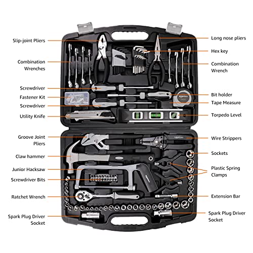 Amazon Basics 173-Piece General Household Hand Tool Set 2 Amazon Basics 173-Piece General Household Hand Tool Set - Image 2